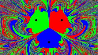 3 magnets pendulum traces