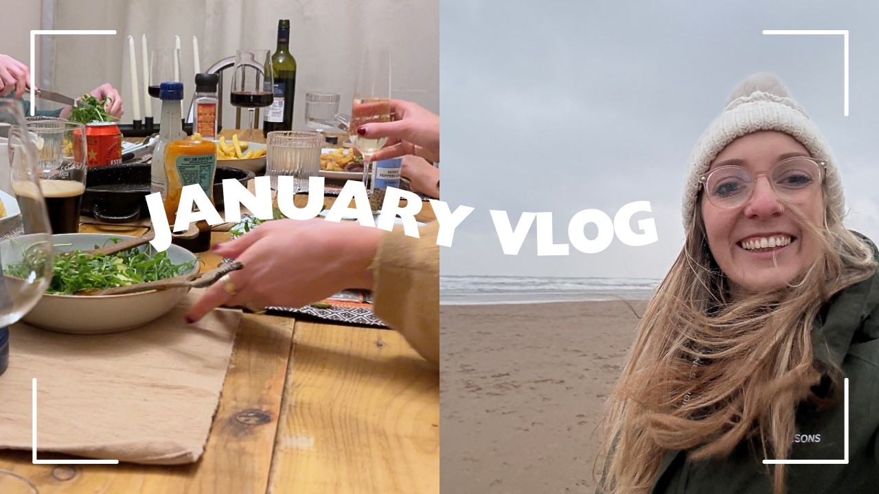 A full winter week | work, hosting friends & beach walk | weekly vlog