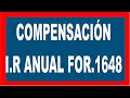 COMPENSACION DE RENTA ANUAL sunat 2020 CON PERCEPCIONES, FORMULARIO VIRTUAL 1648