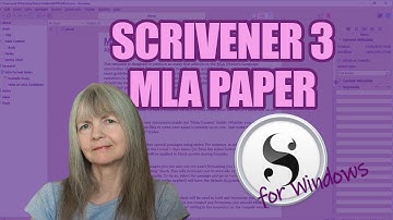 Scrivener 3 for Windows: MLA Paper Set-Up