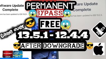 NEW TRICK 100% WORK(PERMANENT-BYPASS)AND DOWNGRADE *FREE*13.5.1-12.4|WINDOWS||HEAVY USER GADGETS|