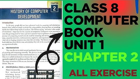 Class 8 computer book unit 1 chapter 2 // chapter 2// All Exercise// English Medium