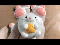 🧀🐭미니오븐 치즈 품고 있는 흰색 쥐 캐릭터 머랭쿠키 만들기🐭🧀 White Mouse with Cheese Meringue Cookies Using Mini Oven