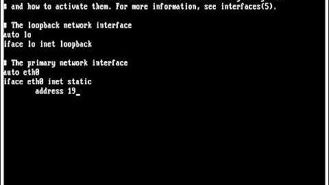 Como poner IP estática en Debian.