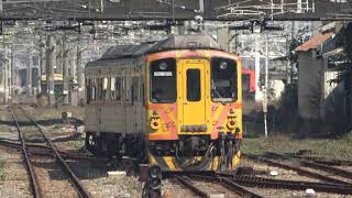 (4K) 1820次 DRC1000柴油客車DRC1004 DRC1010離開新竹車站