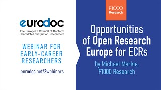 The Opportunities of Open Research Europe for Early Career Researchers
