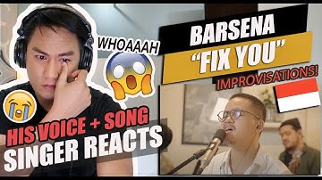 Barsena Bestandhi - Fix You (Coldplay Cover) Live Session | See You On Wednesday | SINGER REACTION