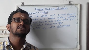 Quantum Mechanics(UG) Particle Properties of Waves Part 1 Photoelectric Effect first part