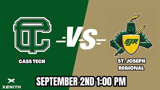 Gridiron Game Day || Detroit Cass Tech vs St. Joseph Regional || Full Livestream