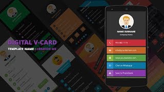 Digital Business Card Template | Digital vCard Template - Creative Me screenshot 5