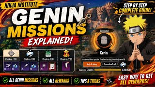 HOW TO COMPLETE ALL GENIN MISSIONS IN BGMI | NINJA INSTITUTE | Promotion Trial Mission | Genin Rank screenshot 1