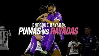 Las Rayadas vencen 2-0 a las Pumas de la UNAM en el partido de Ida de Cuartos de Final del Torneo Clausura 2024, disputado en el Estadio Olímpico Universitario.

Este lunes 13 de Mayo, Rayadas buscará sellar el pase a la Semifinal en Casa.
