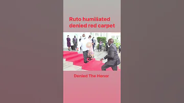 Ruto Showed Concrete not Red Carpet by Museveni #azimiolaumoja #KenyaKwanza #Ruto #Raila #muhoozi