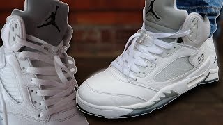 How To Lace Jordan 5's (w/ ON FEET 