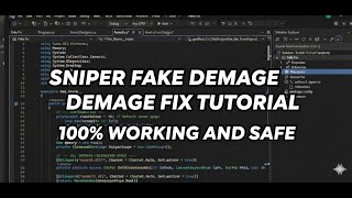 HOW TO MAKE SNIPER FAKE DAMAGE FIX PANEL 100% WORKING AND SAFE | #FREE PROJECT