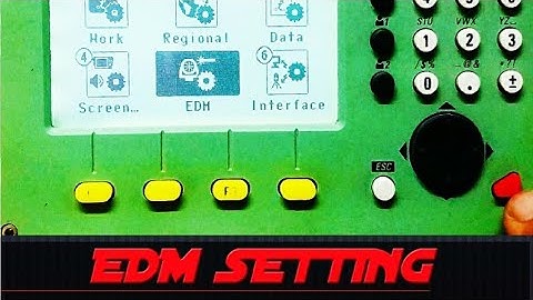 EDM Settings In Total Station | Leica TS06 Plus |  #EDM  #SETTINGS #Totalstation