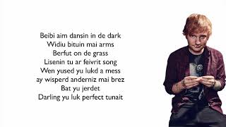 ED SHEERAN - PERFECT (LETRA FACIL / FACIL PRONUNCIACION)