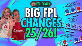 BRAND NEW CHANGES for Season 25/26 in FPL!