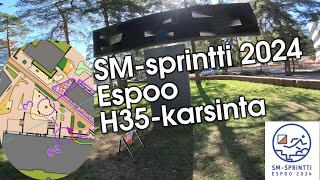 Suunnistuksen SM-sprintti 11.5.2024: H35K1 (2,5 km) | Kalibrointia