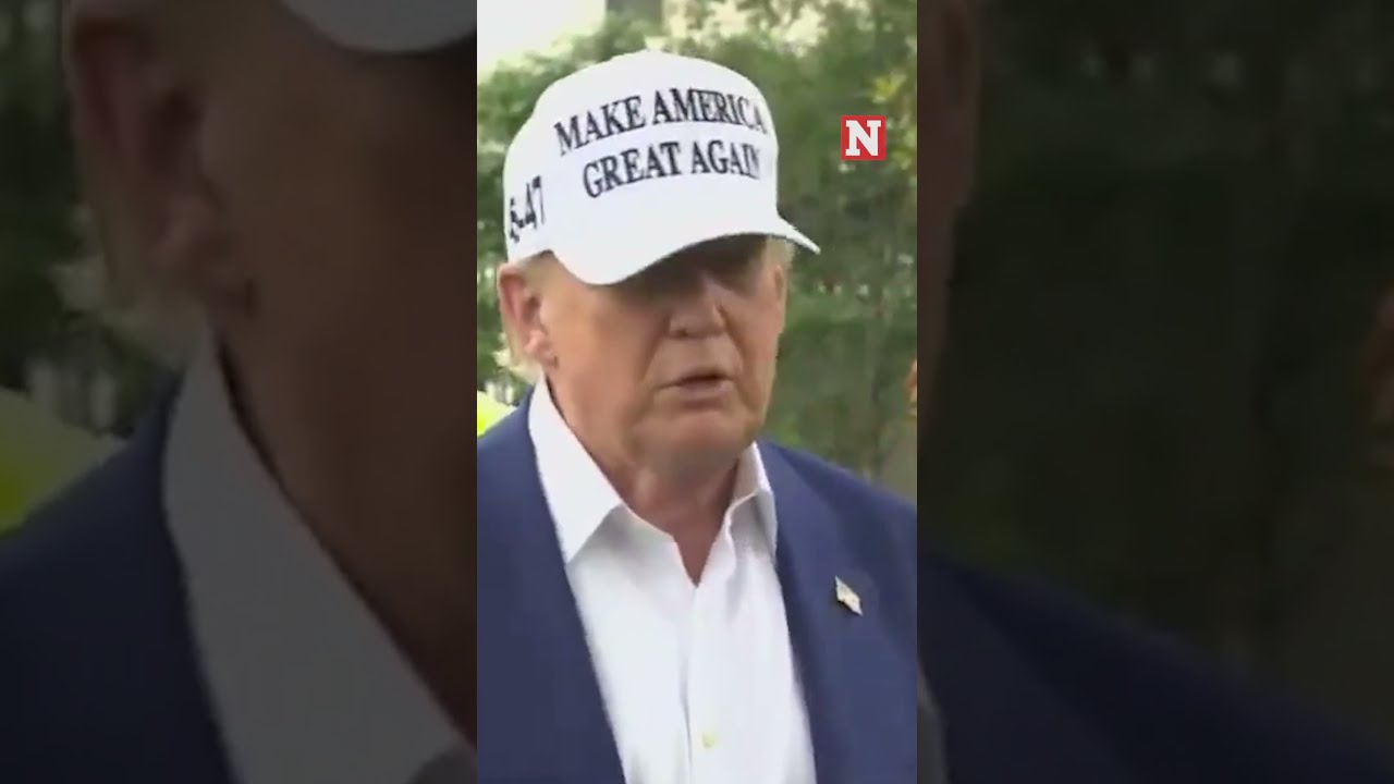 Trump Asks Workers Installing Flag Poles If They Are Illegal Immigrants