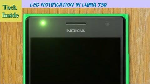 LED Notification In Lumia 730