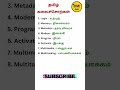 கலைச்சொற்கள் Part 10 |TNPSC TAMIL KALAISORKAL #shorts #Shorts