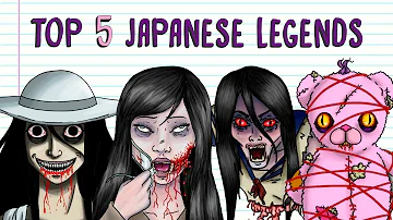 TOP 5 JAPANESE LEGENDS Kuchisake-onna, Teke-Teke, Hachishakusama, Hitori-Kakurenbo, Gozu | Horror