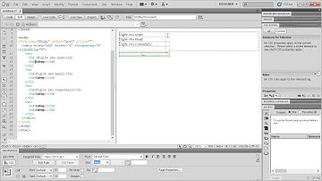Criação de formulário HTML estilizado com tabela no dreamweaver