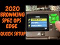 2020 BROWNING SPEC OPS EDGE QUICK SETUP MODEL BTC-8E