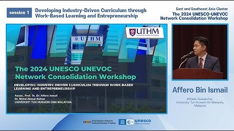 [2024 UNEVOC] Developing Industry-Driven Curriculum through Work-Based Learning and Entrepreneurship
