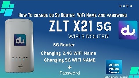 How to Change  Du 5G Wifi Router Password | ZLT x21 5G | New Video | @theduchannel