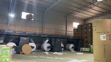 CHM A4 copy paper cut size sheeting and packaging production line #machine #paper #manufacturing