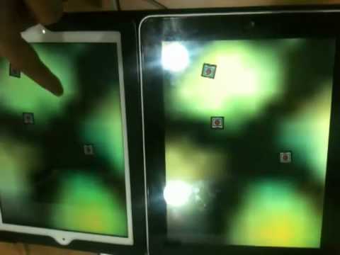 Node.js Javascript Game Server iPad Test