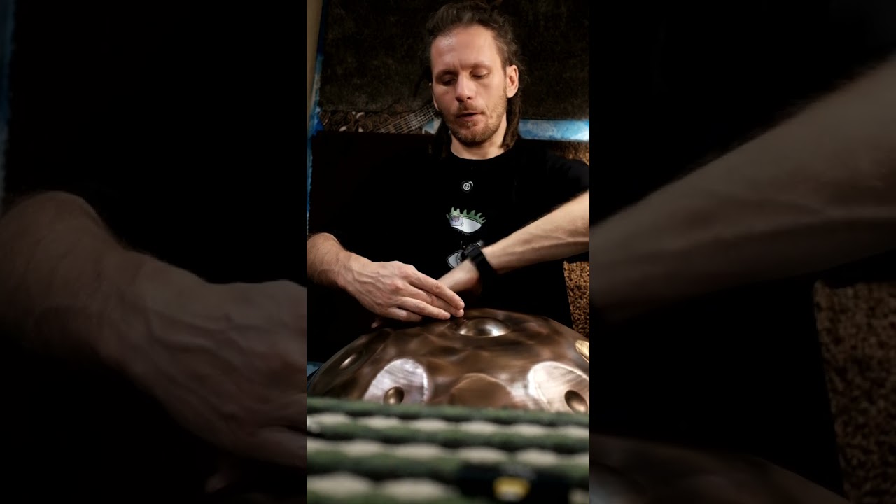 How to play handpan . Reggae Rhythm lesson