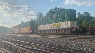 Part2 (KCS Grey Ghost) leading NS 219 KCS I-ATDA at Pearl, Ms  4/22/2022
