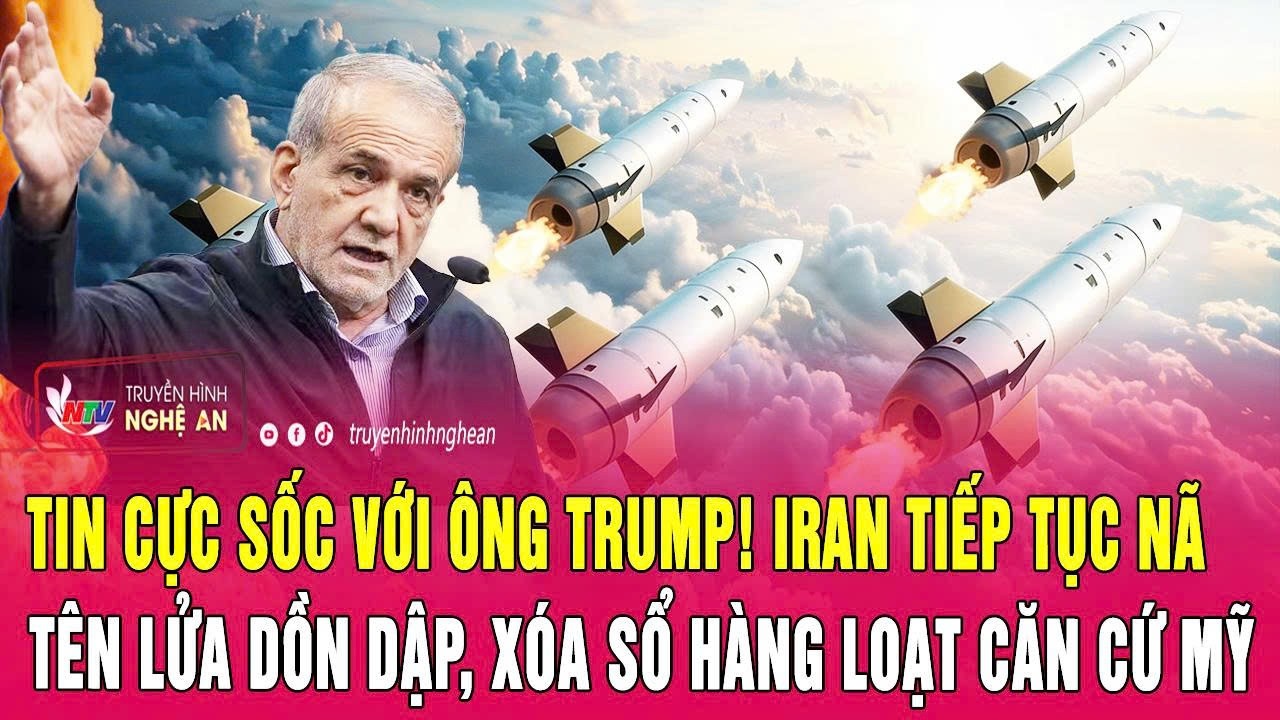 Thời sự 4/3: Tin cực sốc với ông Trump! Iran tiếp tục nã tên lửa dồn dập, xóa sổ hàng loạt căn cứ Mỹ