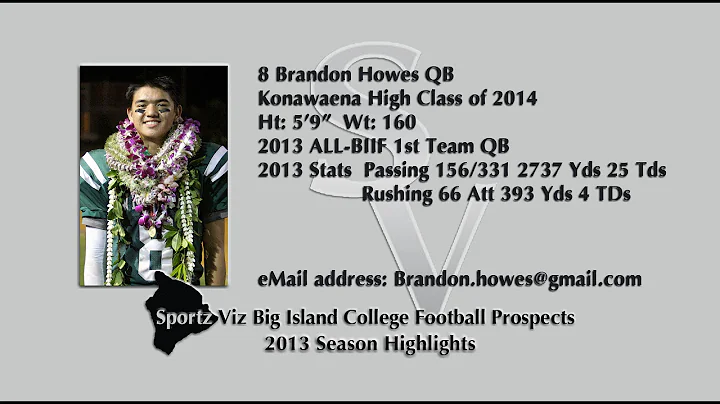 8 Brandon Howes QB 2013 Season Highlights