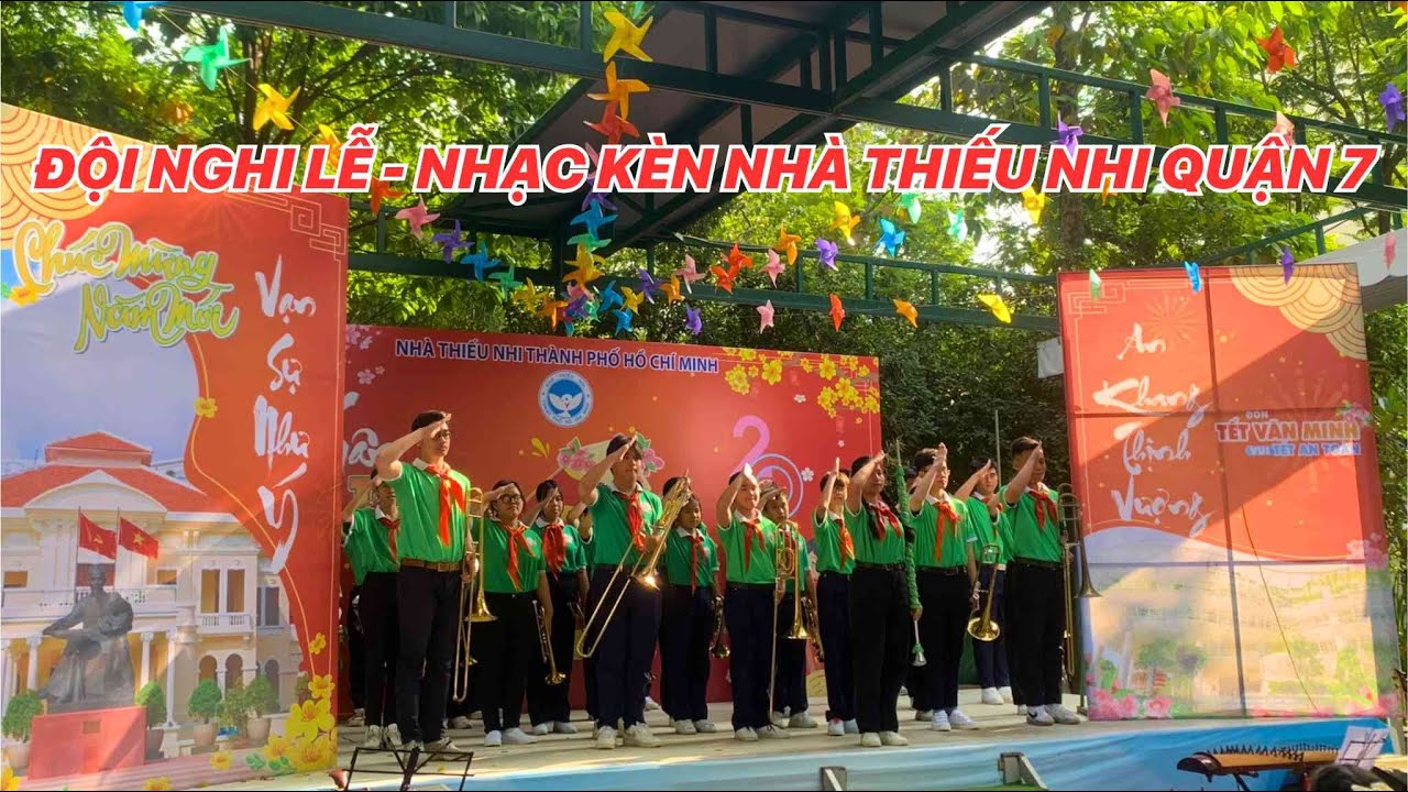 NTNQ7 - Biểu diễn trống kèn tại lễ hội Ngày tết quê em mừng xuân Giáp Thìn năm 2024