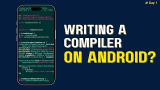 Writing a compiler on my android for my school project because I wanted to be unique!