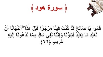 سورة هود الاية 62