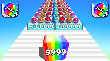 Top Video TikTok Gameplay - Satisfying Mobile Game Max Levels Marble Run, Jelly Run 2048 ... NSBNZ