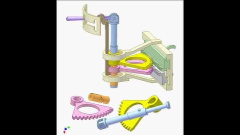 Shifting gear mechanism 2a480p | Mechanisms |Mechanical Engineering | Design Concepts |