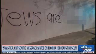 Swastika, antisemitic message found painted on side of Holocaust museum in St. Pete