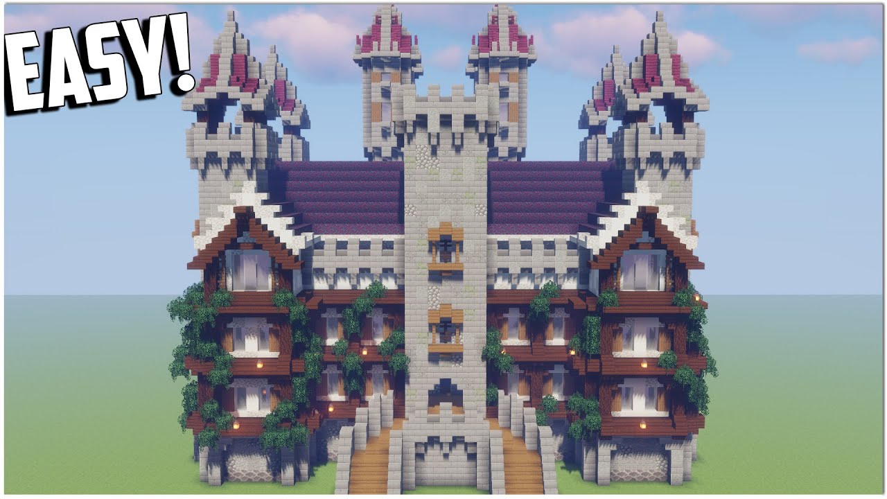 Medieval Fantasy Town Hall - Blueprints for MineCraft Houses, Castles,  Towers, and more
