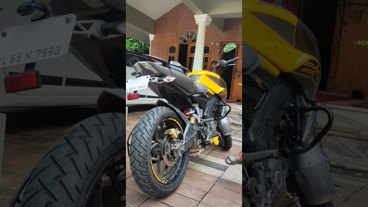 Pulser Ns 200 Tire Changing 140 70 17 Ceat Zoom XL Upgrading