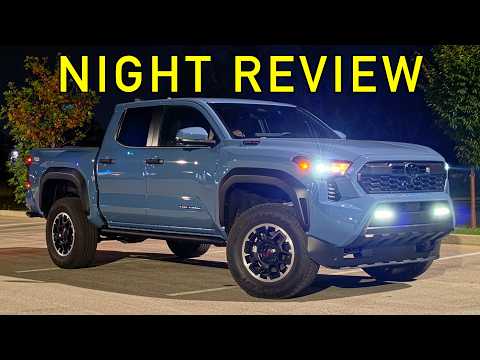GOOD LIGHTING?? -- 2026 Toyota Tacoma at NIGHT! (Headlights, Exterior & Interior)
