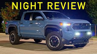GOOD LIGHTING?? -- 2026 Toyota Tacoma at NIGHT! (Headlights, Exterior & Interior)
