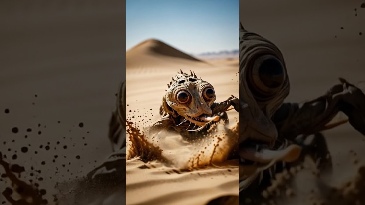 Mysterious Desert Creature 🐉 | AI Generated Alien Lifeform | Unreal 8K Realism