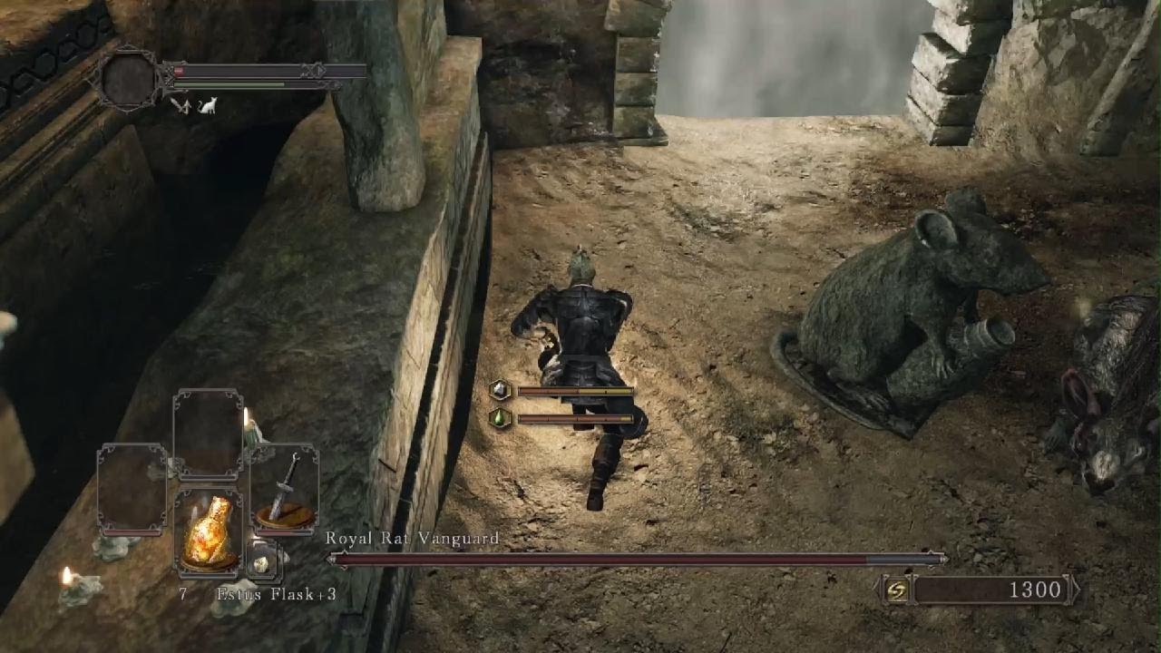 DARK SOULS 2 SOTFS | SL1 Broken Straight Sword | Royal Rat Vanguard