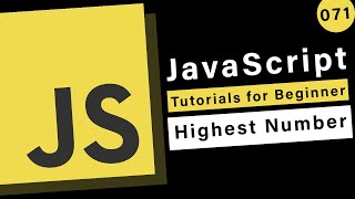JavaScript Basics - How to Find the Highest Number in an Array